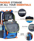 55L Waterproof Lightweight Hiking Camping Travel Backpack For Men And Women with compartments for essentials