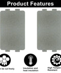 Waveguide Cover Replacement Kit 6 Pcs 117mm X 64mm Mica Sheets For Microwave Ovens Insulation Heat Shield Pro Grade Durable Protection