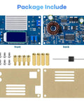 Package content of Beefy 12A DC To DC Step Down Power Supply Module With LCD Display Output From 1.2V To 32V 0 To 12A Adjustable CV CC Buck Converter Voltage Regulator Wide 5.3V To 32V Input Great For LED Drivers Battery Charging Solar Panels RV including components and casing