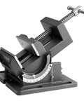Tilting Woodworking Vise With 4.25 Inch Jaw 0To90 Degree Tilt Beefy Cast Iron Bench Vise For Benchtops Or Drill Presses Portable Workbench Vice With Anti Slip Jaws And 7kN Clamping Power Black