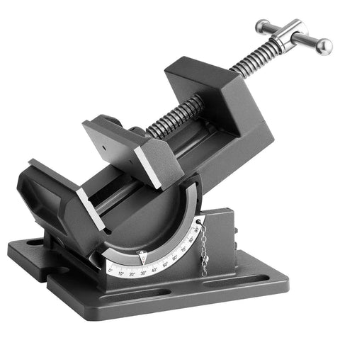 Tilting Woodworking Vise With 4.25 Inch Jaw 0To90 Degree Tilt Beefy Cast Iron Bench Vise For Benchtops Or Drill Presses Portable Workbench Vice With Anti Slip Jaws And 7kN Clamping Power Black