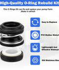 O-Ring Rebuild Repair Kit For Pool Pumps That Keeps Your Pentair SuperFlo SuperMax Running Smooth with seal and features