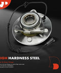 Two Front Wheel Bearing And Hub Assembly With ABS For Ram 1500 2012 2018 And 1500 Classic 2019 2022, five-lug, steel construction.