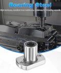 LMH20UU Linear Ball Bearings 20mm Bore 32mm OD 38mm Length 5.5mm Hole 2 Pack, steel flanged bearing for CNC and 3D printer rig