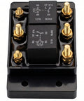 Forward And Reverse 12V Relay Module For Reversing Motors Replaces 5541100 ATP0110 24452 Plug And Play, black relay with brass studs