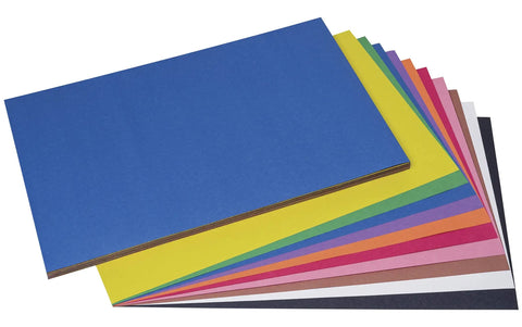 Construction Paper Set 50 Sheets 12 By 18 Inches 10 Assorted Colors For School Projects And Arts And Crafts Medium Weight Groundwood Paper