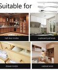 Chrome Plated Cabinet Handles And Drawer Pulls 3 Piece Set For Kitchen Cabinets Wardrobe And Furniture Replacement With Single Hole Modern Hardware Pulls In European Style in various uses