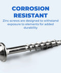 Zinc Pocket Hole Screws One And A Quarter Inch Coarse Thread Maxi-Loc Flat Head For Woodworking Cabinetry And Furniture Built To Last Indoor