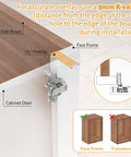 60 Pack 1/2 Inch Overlay Soft Close Concealed Hinges For Face Frame Kitchen Cabinets, installation guide for precise overlay alignment.