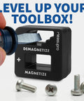Pro Grade Magnetizer And Demagnetizer Kit For Screwdrivers, Bits, Small Tools And Drills Black 3 Pack with screws and screwdriver tip