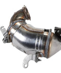 GM OE Replacement Warm Up Three Way Catalytic Converter For Efficient Emissions, stainless steel unit with mounting brackets