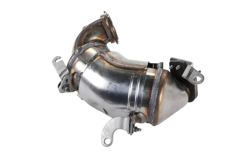GM OE Replacement Warm Up Three Way Catalytic Converter For Efficient Emissions, stainless steel unit with mounting brackets