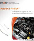 Flexible Stainless Oil Dipstick Replacement For LSX LS1 LS2 LS6 4.8L 5.7L 6.0L 6.2L Engines shown with car engine fitting guide