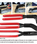 Three Angle Metal Bending Pliers Set With Straight 40mm Wide Jaws For Sheet Metal Flattening And Bending Featuring 45 Degree And 90 Degree Modes auto tool.
