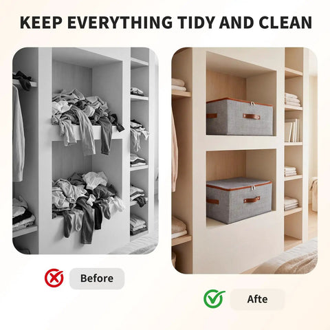 Top Shelf Washable Fabric Storage Bins With Zippered Lids And Sturdy Faux Handles Houndstooth Pattern organizing clothes neatly.