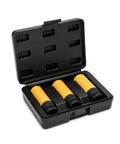 Half Inch Drive Tough As Nails Wheel Protector Impact Socket Set with Thin Wall Design and Protective Outer Sheath in case