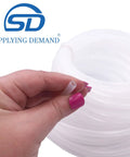 Person holding IMT14100 Refrigerator Ice Maker Water Line Tubing One Quarter Inch Outer Diameter By One Hundred Feet LLDPE Flexible