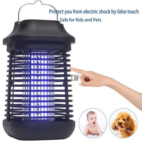 Outdoor And Indoor Bug Zapper With 3 Meter Cord And On Off Switch, 4200V Electric Mosquito Zapper For Home Backyard And Patio