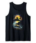 Island Vibe Ocean Journey Tank Top With Seaside Paradise Design For Men And Women Lightweight Black Classic Fit Double Needle Sleeves And Hem Perfect Summer Travel Tank Top