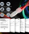 Close-up of Assorted Closed End Crimp Connector Kit For 22-18, 16-14, And 12-10 AWG With Tinned Copper Core, UL listed documents