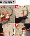 How to use Tree Climbing Gear Set With Electrician Foot Buckle And 352lb Load Capacity Beefed Up Dual Anti Slip Foot Plate