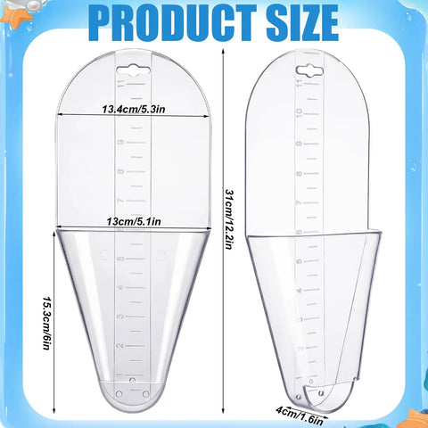 Two Pack Crappie Fish Measurers With 12 Inch Capacity Quick And Easy Length Checker Boards For Crappie Fishing dimensions