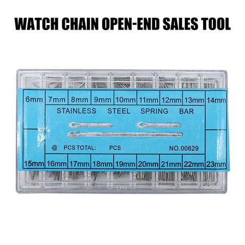 Pro Grade 270Pcs Watch Band Pins Replacement Kit 6 To 23 Millimeter Stainless Steel Link Pins And Spring Rod Tools For Watch Straps Durable Spare Parts Set For Men And Women, 6-23mm kit