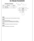 Assembly instruction sheet for Cartoon Mouse Head Acrylic Dimmable LED Ceiling Light for Kids Rooms Modern Flush Mount Fixture with Stepless Dimming Eye Protection Glow Dope Cute Nighttime Decor for Girls Rooms and Kids Bedrooms.