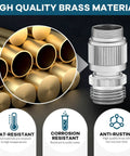 High quality brass tubes and Brass Faucet Quick Connector Hose Adapter For Kitchen Bathroom And Shower Hose Link Garden Hose Portable Washer And Pet Bathing No Fuss Durable Chrome Finish Built For Easy Quick Fit And Leak Free Connections showing heat, corrosion, and rust resistance.