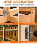 Heavy Duty Tough As Nails Hardened Carbon Steel Wood Screw Kit for furniture, fence, door, and window installation.