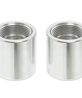 Closmos stainless steel 1/4 in NPT female x 1/4 in NPT female coupling, high pressure, heavy duty, Class 3000, pack of 2
