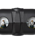 Dual 30Lb LP Propane Tank Cover For RVs And Travel Trailers Heavy Duty Black Plastic With Side Regulator Access Port And Individual Top Hatches Fits Two Tanks Easy Access For Camper And Recreational Vehicle
