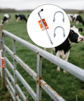 Installed Heavy Duty Gate Anchor Cane Bolt 18 Inch Drop Rod For Farm Garden And Ranch Fence Gates Prevent Swinging And Sagging