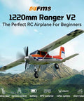 Flying red and white Beginner Friendly Ranger Reflex V3 1220mm RC Airplane Red RTF Remote Control For Adults Easy To Fly.