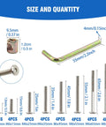 Crib Bunk Bed Hardware Replacement Kit Stainless Steel M6 Hex Socket Head Cap Screws And Barrel Nuts Assortment chart