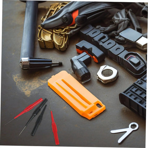 16-Piece Automotive Probe Kit For Multimeter Back Probes, equipment and accessories on workbench