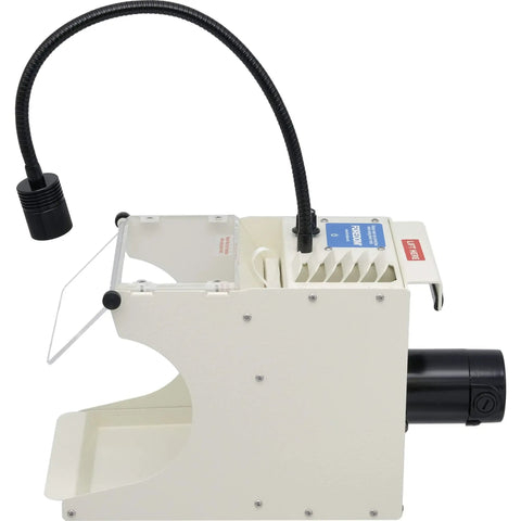 On The Bench Filter Hood With Light And 3 Filters For Jewelry And Dental Labs, 115V North American Plug, side view