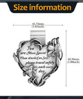 Heart Shaped Car Visor Clip Set With You Are More Special Than Words Can Say Please Travel Safely Each Day Message 4 Pack