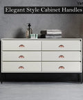 White dresser with 10 Pack Cup Pulls Cabinet Hardware 3.23 By 1.38 Inches With 2.56 Inch Center To Center Holes Brushed Red Copper Zinc Alloy
