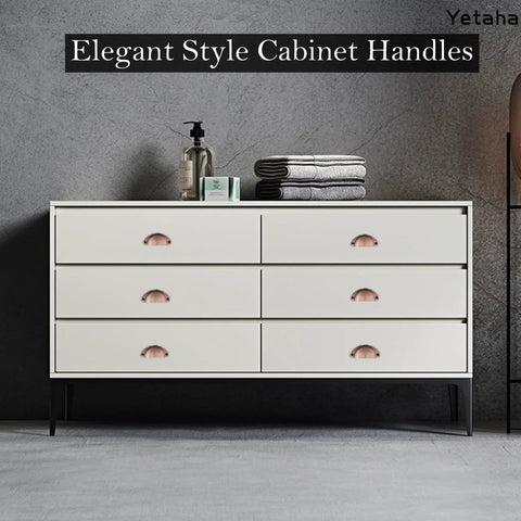 White dresser with 10 Pack Cup Pulls Cabinet Hardware 3.23 By 1.38 Inches With 2.56 Inch Center To Center Holes Brushed Red Copper Zinc Alloy