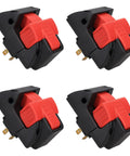 Heavy Duty On Off Toggle Switch For Bosch 4100 And 4100Dg Table Saw Replacement Power Cutoff Button Four Pack in black and red.