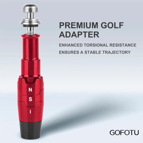 Red Aluminum Golf Sleeve Adapter For MAVRIK Paradym Epic Rogue ST Great Big Bertha XR Drivers And Other Callaway Models