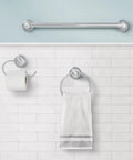 Preston Collection Chrome Single Post Toilet Paper Holder For Wall Mount No Fuss Easy Install Toilet Tissue Storage Sleek Chrome Finish