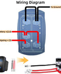 Weatherproof 20A 12V 5 Pin SPST On Off Rocker Switch For Satellite Internet Dishes wiring diagram for Starlink Mini
