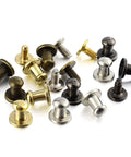 Kickass 150 Piece Punk Spikes And Rivets Kit Featuring Round Head Screw Back Construction In Silver Gold Bronze And Gunmetal Finish, assorted sizes in zinc alloy.