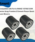 Four Pack 52114 Transmission Filter Replacement For Ferris IS600Z And Wide Brand Compatibility With Ariens Bad Boy Bush Hog Exmark