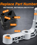 Reinforced Exhaust Muffler Hanger Bracket Kit With Rubber Isolators For Ram 1500 Rear Left And Right 2019 To 2024