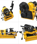 Heavy Duty Electric Pipe Threading Machine Cuts And Threads Half To Three Inch Bspt And Npt Pipes With Smooth Power and precision detail view.