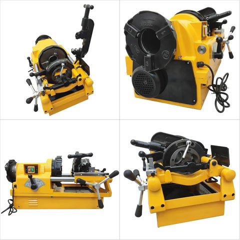 Heavy Duty Electric Pipe Threading Machine Cuts And Threads Half To Three Inch Bspt And Npt Pipes With Smooth Power and precision detail view.