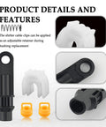 Transmission Shift Cable Bushing Repair Kit With Dual Yellow Bushings And Spring Loaded Shifter Bushing components